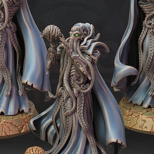 3D Printed Mind Flayer with Intellect Devourer