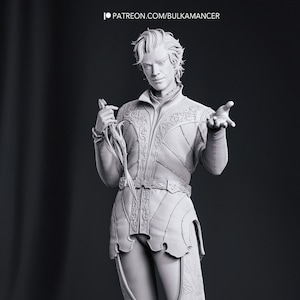 Custom 3D Printed BG3 Baldur&#39;s Gate 3 (III) Astarion Miniature/Statue (v. 2)