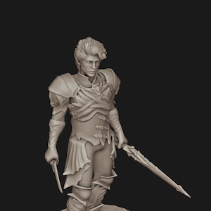 Custom 3D Printed BG3 Baldur&#39;s Gate 3 (III) Astarion Miniature
