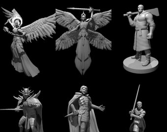 Descent into Avernus NPC Miniatures - Raw Prints