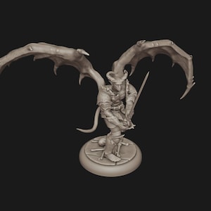 Custom 3D Printed BG3 Baldur&#39;s Gate 3 (III) Commander Zalk Miniature