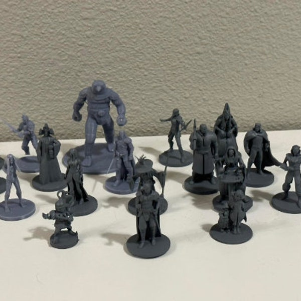 Miniatures de PNJ de la malédiction de Strahd - Impressions brutes