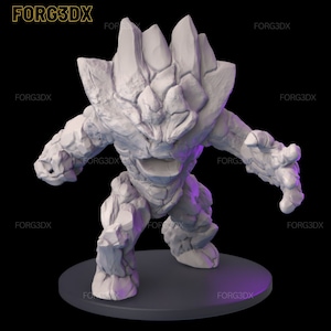 Custom 3D Printed Elementals (Earth, Air, Water, Fire)
