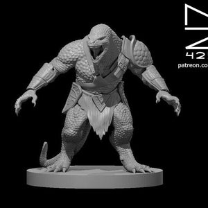 Dragonlance Draconian Miniatures - Raw Prints