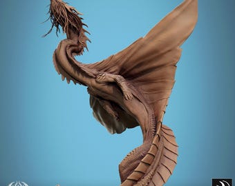 Dragón dorado rediseñado en 2024 impreso en 3D y personalizado (joven, adulto o anciano)