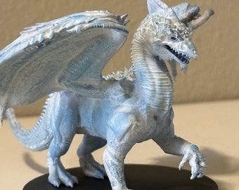 Custom 3D Printed White Dragon (Young, Adult, or Ancient)