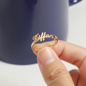 Personalized Name Ring in Sterling Silver,Jewelry Gift for Women,Custom Name Ring,Best Friend Gift , Personalized Gift For Mom, gift for her