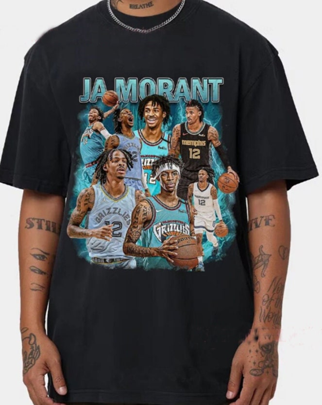 Ja Morant Vintage 90s Bootleg Classic Graphic Tshirt | Ja Morant Basketball Bootleg Rap Shirt