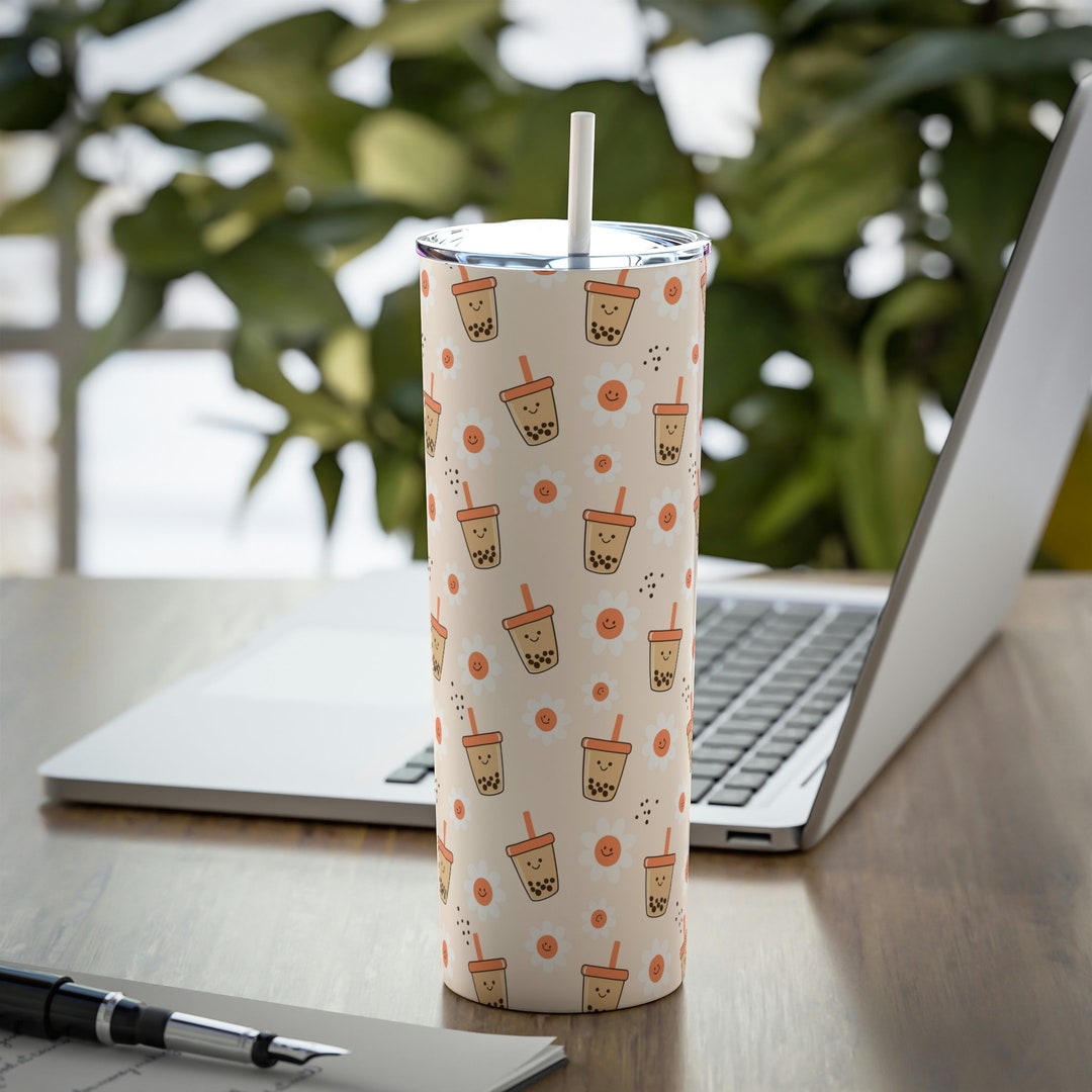 Boba Skinny Tumbler 20 Oz Cute Boba Boba Tumbler Boba Etsy