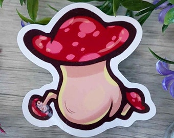 Walking Mushroom Booty Sticker - Dungeon Meshi