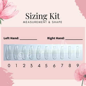 Sizing Kit - Press on Nails || Reusable, Fake Nails