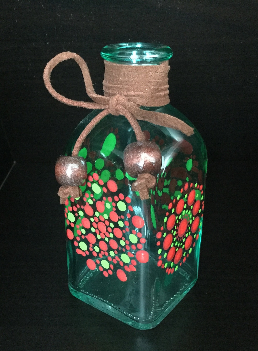 Brightly Hand Painted Incense Burner Bottle This Would Make a Etsy UK
