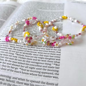 Wildflower Beaded Bracelet | Matthew 6:25-34, Christian Gift