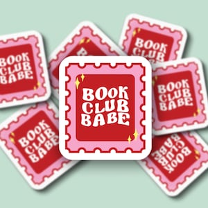 Book Club Babe Stamp Sticker | Kindle & E-Reader