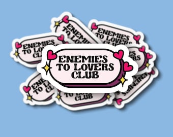 Enemies to Lovers Club Sticker | Kindle & E-Reader