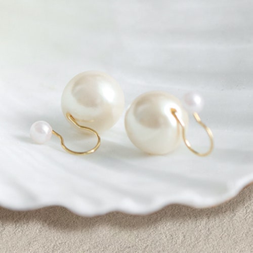 Pearl Clip on Earrings Clip on Studs Wedding Earrings Etsy