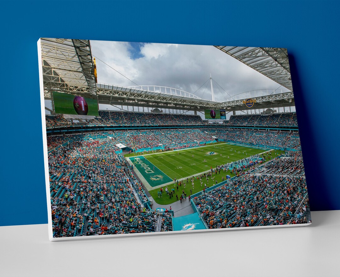 Miami Dolphins Stadium Poster Or Canvas Etsy miami-dolphins-stadium-poster-or-canvas-etsy