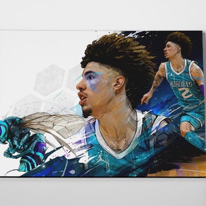 Lamelo Ball Charlotte Hornets NBA T-Shirt Bootleg Style - Teeruto