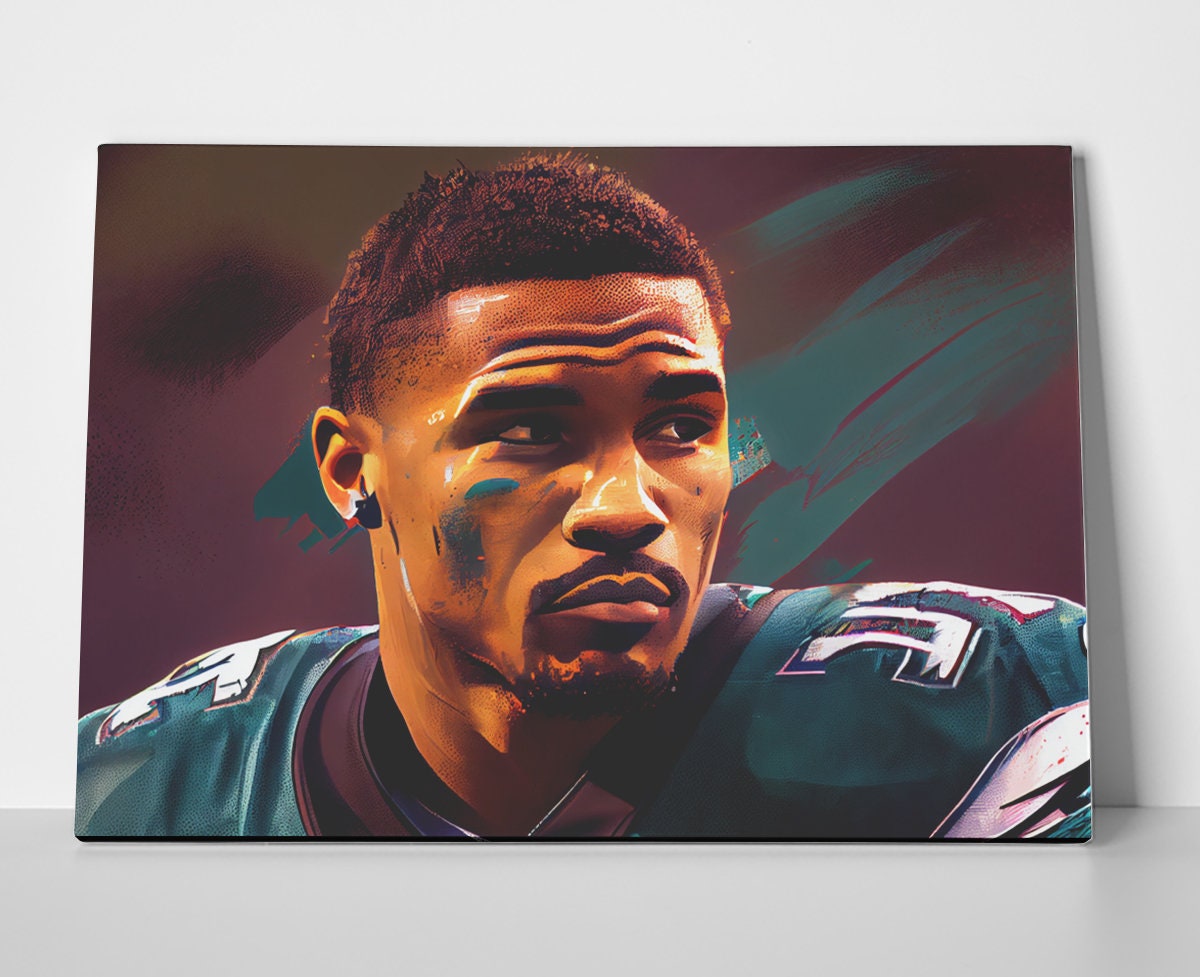 Jalen Hurts Away Jersey Poster for Sale by designsheaven