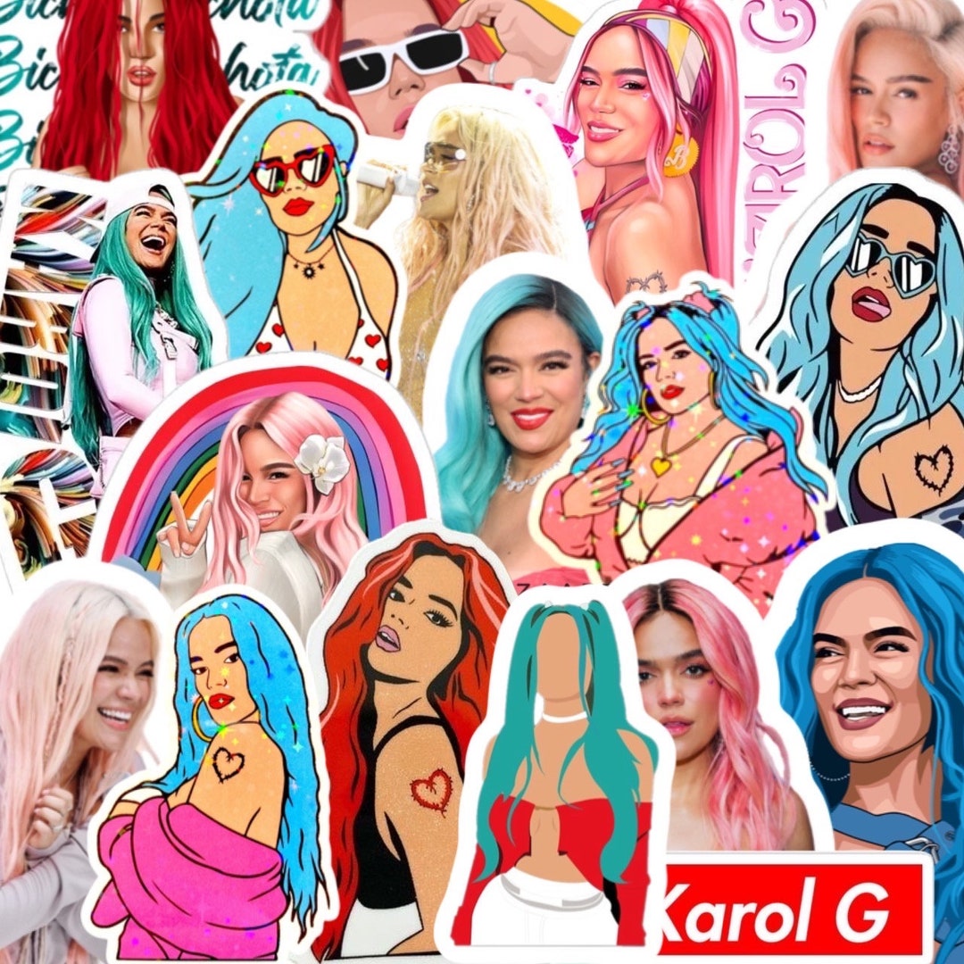 Karol G Stickers Karol G 50 Piece Columbia Stickers Etsy