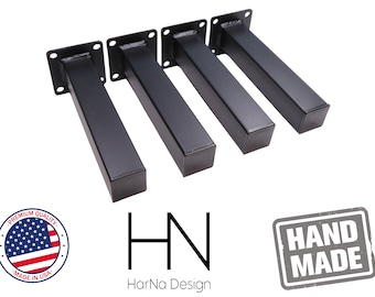 Steel Table Leg | 3x3 Single Post | Mid Century Modern | Coffee Table | Bench legs | Powder coat finish | Sold Per Leg