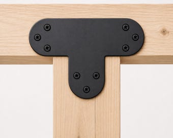 T Shaped Round Bracket for 4" Post, Structural brackets for 4x4, Steel Support Bracket, Post Bracket, Truss Plate, Modern brackets