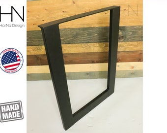 Steel Table Leg | 3x1 U Wide shape | Mid Century Modern | Industrial table leg | Coffee Table | Bench legs | Powder coated | Sold Per Leg