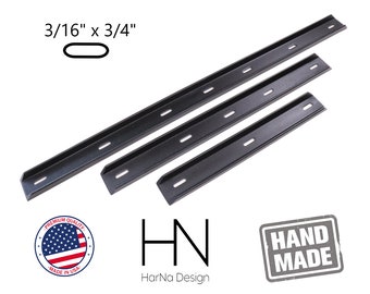 C Channel Support Bracing, Hidden Bracket, Metal Bracing, Live Edge Wood, Brackets, Table Bracket, Metal Bracket, Powder coated (3/16 x3/4)