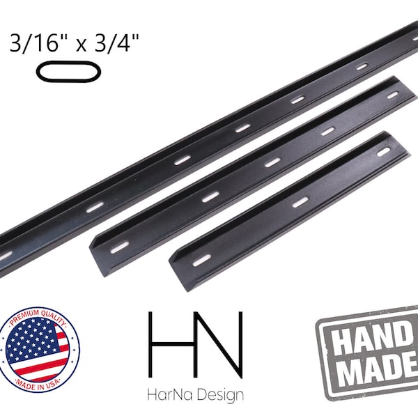 C Channel Support Bracing, Hidden Bracket, Metal Bracing, Live Edge Wood, Brackets, Table Bracket, Metal Bracket, Powder coated (3/16 x3/4)