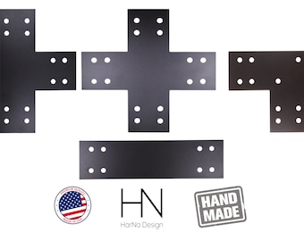 Minimalist Bracket for 4" Post, Structural brackets for 4x4, Steel Support Bracket, Post Bracket, Truss Plate, Modern brackets