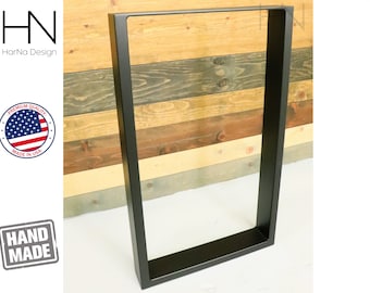 Steel Table Leg | 3x1 U shaped | Mid Century Modern | Industrial table leg | Coffee Table | Bench legs | Powder coat finish | Sold Per Leg