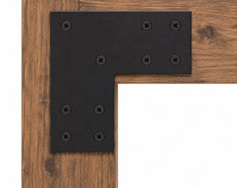 L shaped Bracket for 4" Post, Structural L Bracket for 4x4 and 2x4, Steel Support Bracket, 4 Inch Post Bracket, Truss Plate, Corner Bracket