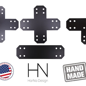 Decorative beveled edge Bracket for 4&quot; Post, Structural brackets for 4x4, Steel Support Bracket, Post Bracket, Truss Plate, Modern brackets