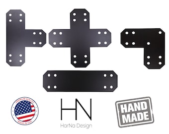 Decorative beveled edge Bracket for 4" Post, Structural brackets for 4x4, Steel Support Bracket, Post Bracket, Truss Plate, Modern brackets