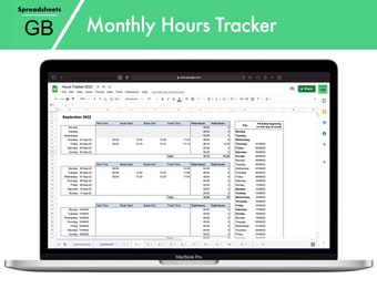 Google Sheets Employee Hours Tracker for Businesses and Employees | Google Sheets Hours Tracker