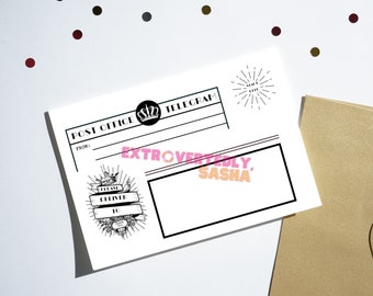 TELEGRAM Hermosa escritura de cartas, papel de tarjeta postal, regalo de correo postal, papel de papelería único para escribir notas de agradecimiento