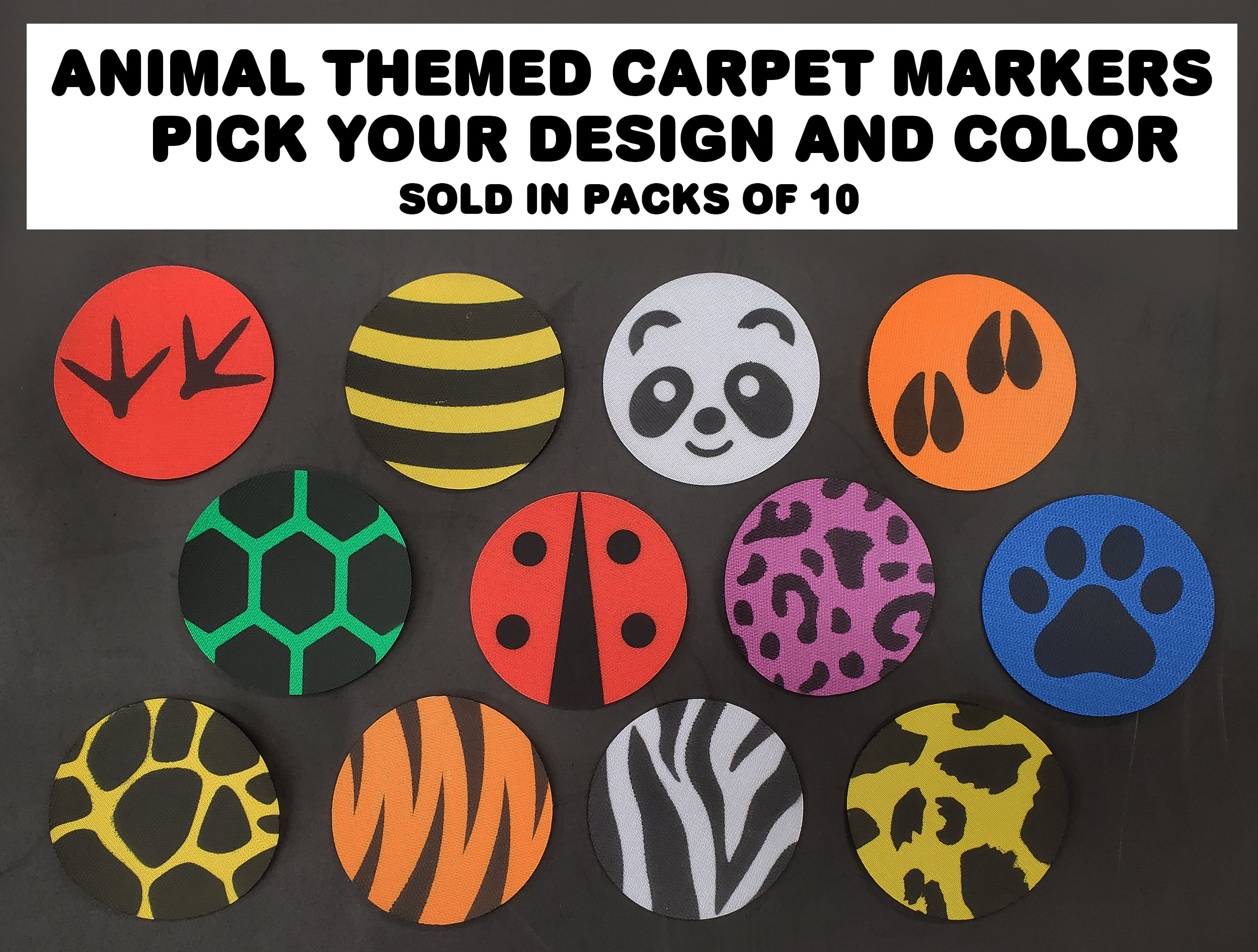  Parliky 40pcs Carpet Markers Stickers for Outdoor