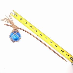 Fishing Float Tiki Swizzle Sticks: Handwoven Hemp, Bamboo immagine 3