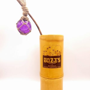Fishing Float Tiki Swizzle Sticks: Handwoven Hemp, Bamboo immagine 6
