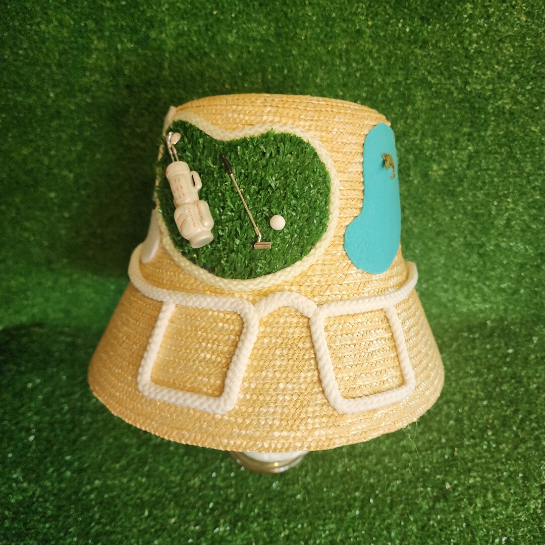 MCM Golf Hat Bucket Hat Golf Hat Retro Hat Tiki Hat Etsy
