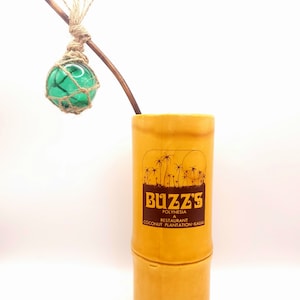 Fishing Float Tiki Swizzle Sticks: Handwoven Hemp, Bamboo immagine 9