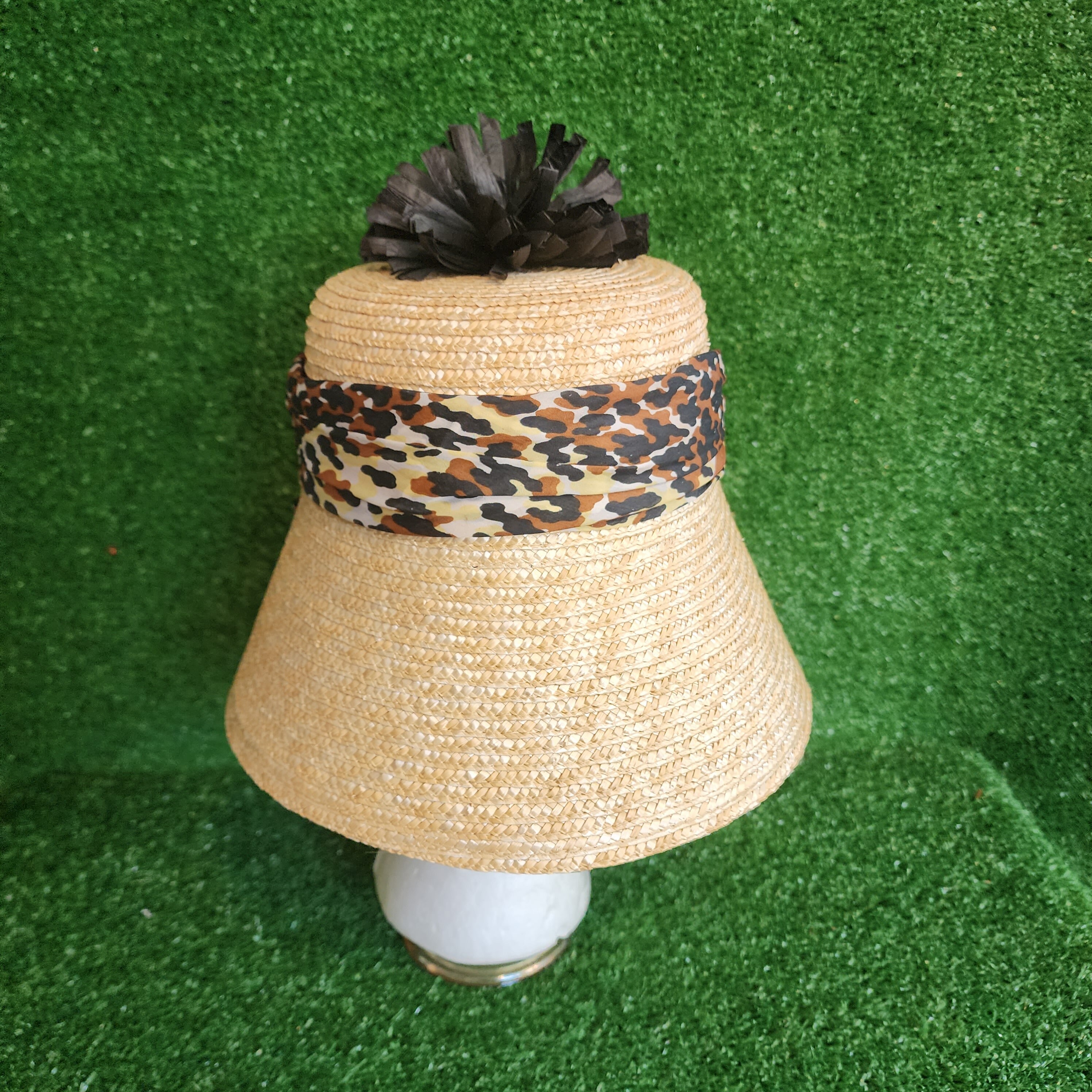 Sunglasses Hat Sunglass Hat 60's Straw Hat Retro Straw Etsy