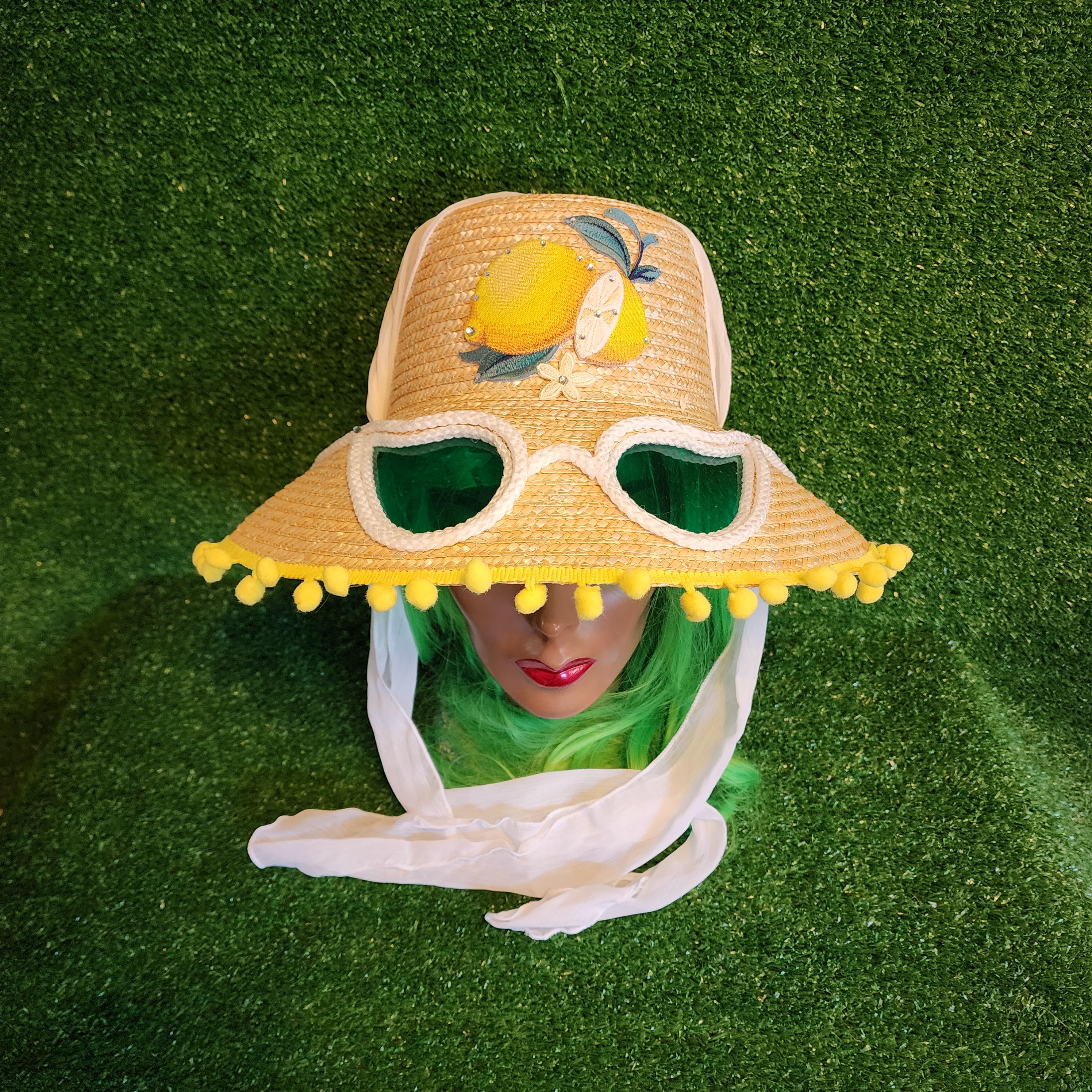 60s Straw Hat - Etsy