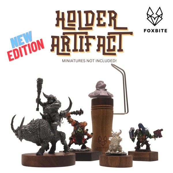 FOXBITE NEW Miniature Painting Holder Painting Handle for Miniautres Paint Handle Compatible with DND Miniatures Scale Model New edition.