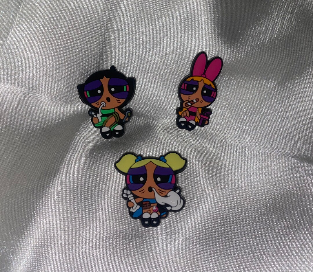 Croc Charms Powerpuff Girls Jibbitz 3 Piece Bundle Fast Etsy