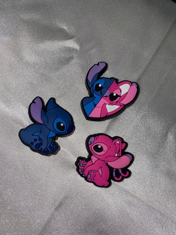 Croc Charms Lilo and Stitch Stitch and Angel Croc Charm Etsy