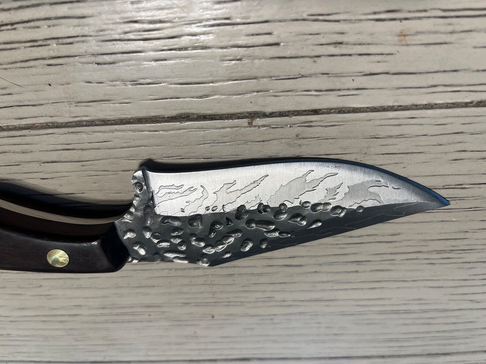KBS Artisan Damascus Steel Fillet & Boning Knife with Leather Sheath main image 1