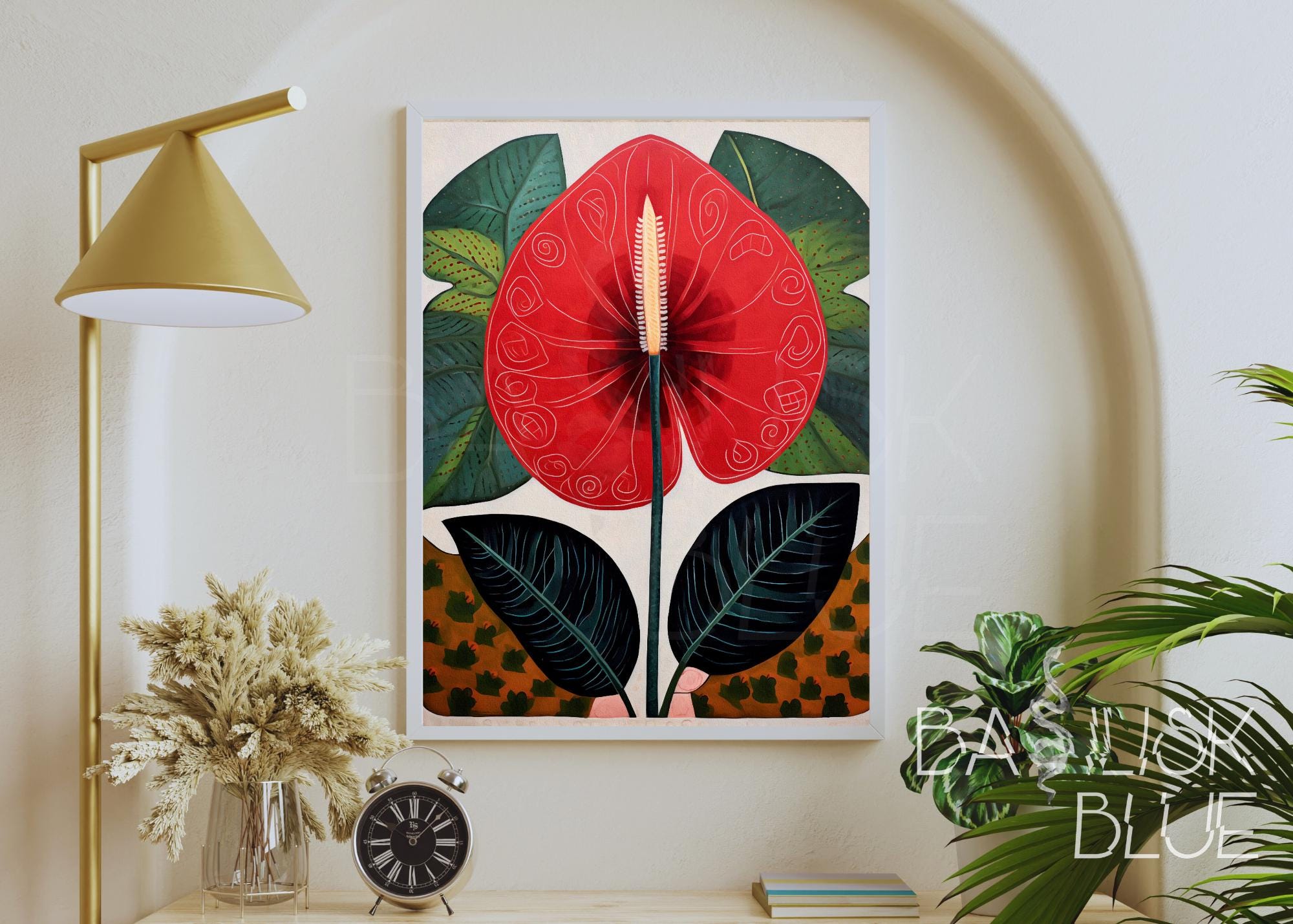 Anthurium Paintings - Etsy