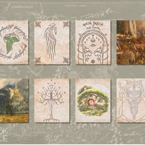 Printable Fantasy Wall Art Prints - Medieval Fantasy Wall Decor Poster - Elven Decor - Ring Lord Wall Art Digital Download