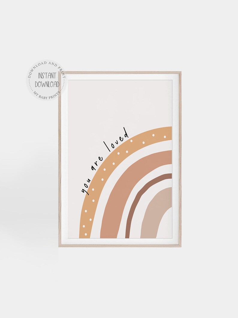 Printable Boho Nursery Art Digital Nursery Art Nursery Etsy